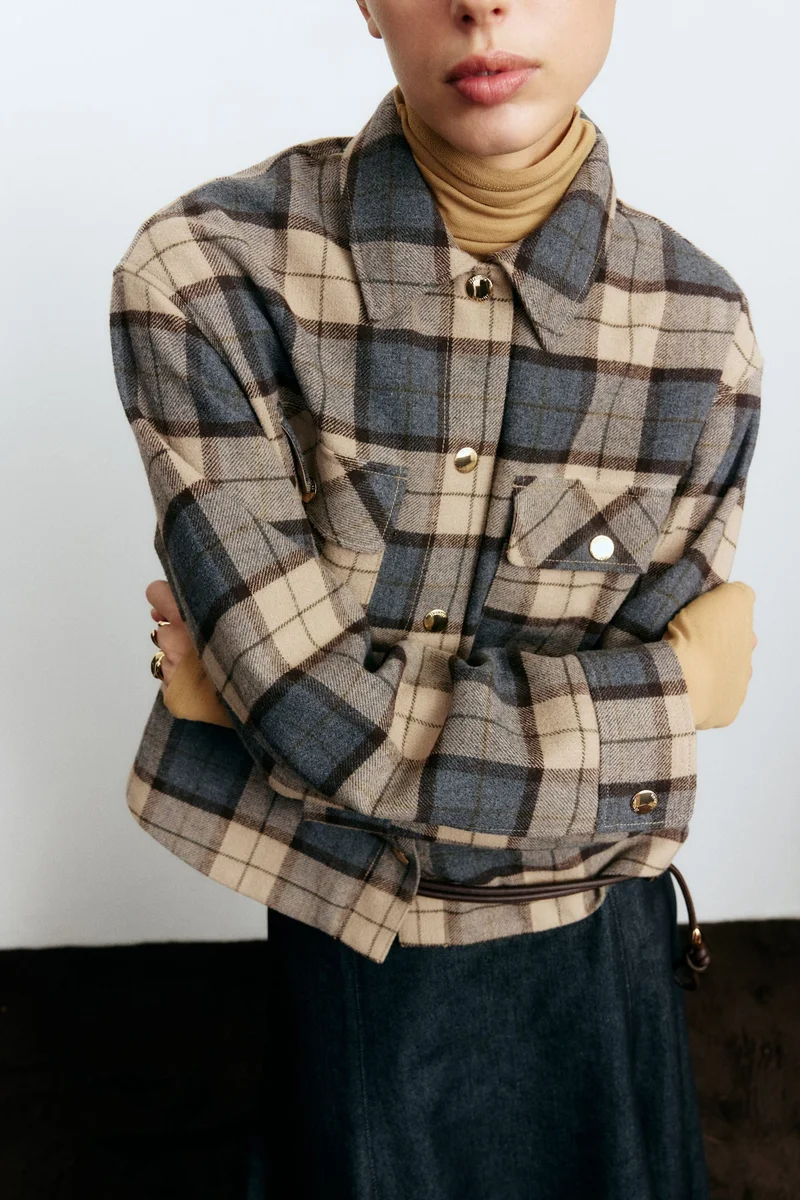 اتش اند ام جاكيت خفيف فضفاض