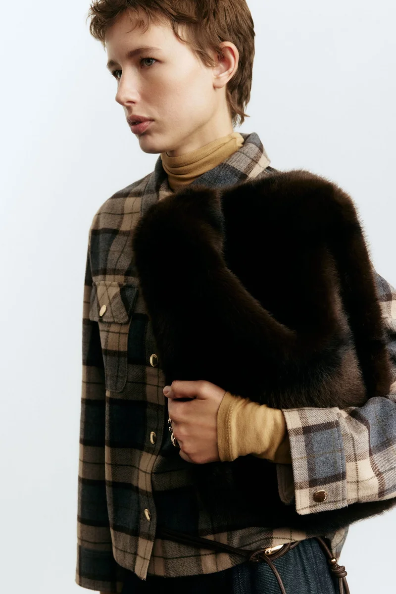 اتش اند ام جاكيت خفيف فضفاض