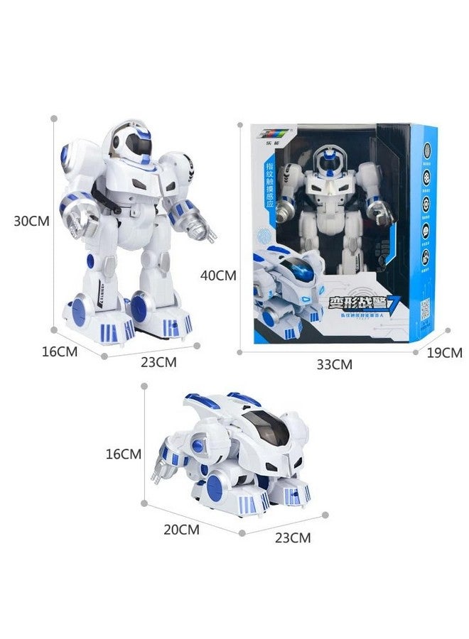 ماجيك واند، روبوت ذكي قابل لإعادة الشحن 2 في 1، يعمل بالتحكم عن بعد، مستشعر تشوه اللمس بالإصبع، قابل للبرمجة للأطفال، أبيض، عبوة من قطعة واحدة - Image 3