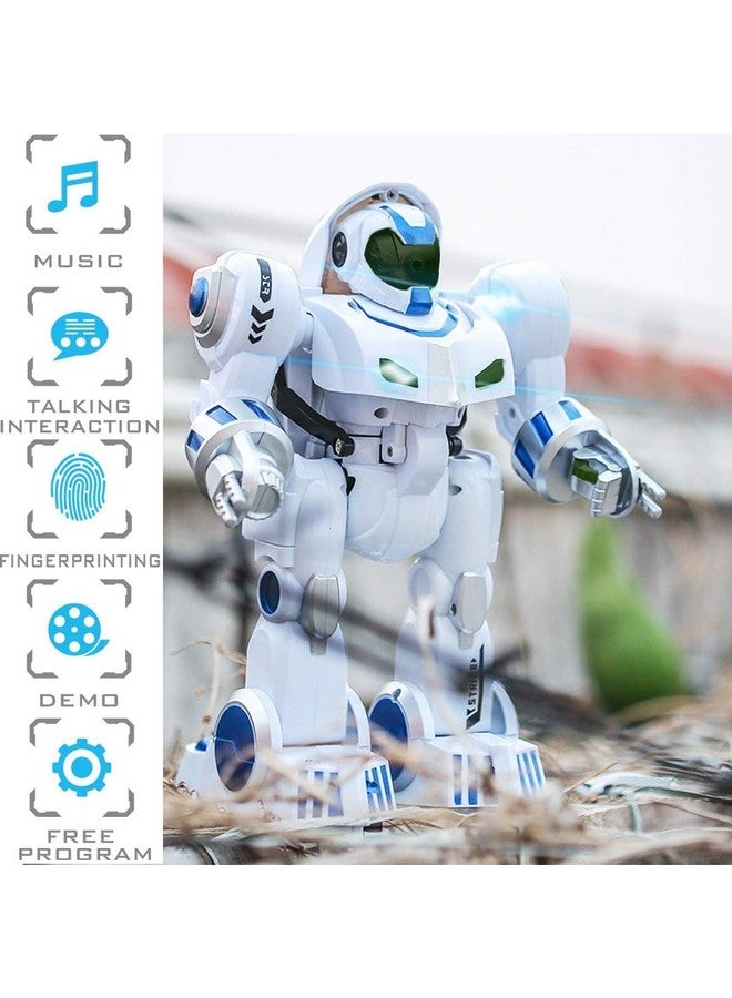 ماجيك واند، روبوت ذكي قابل لإعادة الشحن 2 في 1، يعمل بالتحكم عن بعد، مستشعر تشوه اللمس بالإصبع، قابل للبرمجة للأطفال، أبيض، عبوة من قطعة واحدة - Image 4