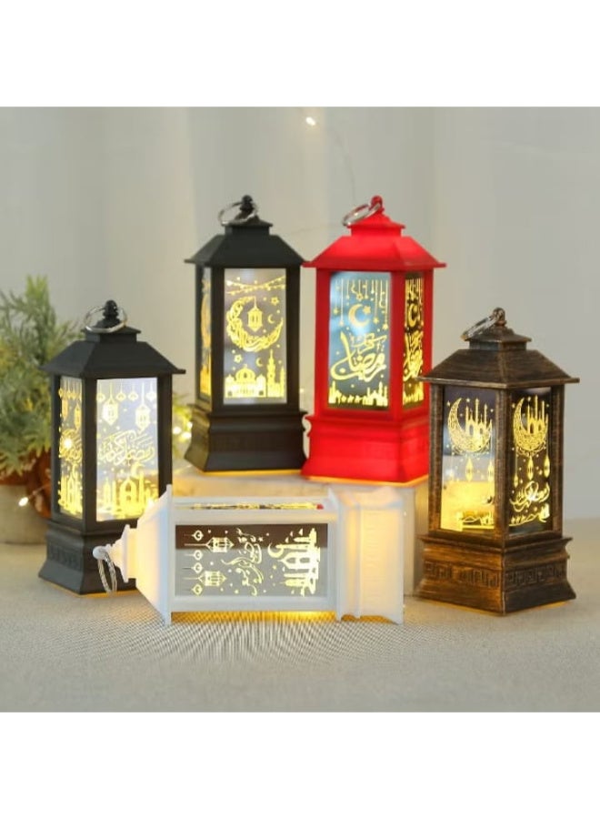 Ramadan lanterns, Ramadan decorative lights, vintage LED lanterns with a hollow design for decorating your Ramadan table - Image 2