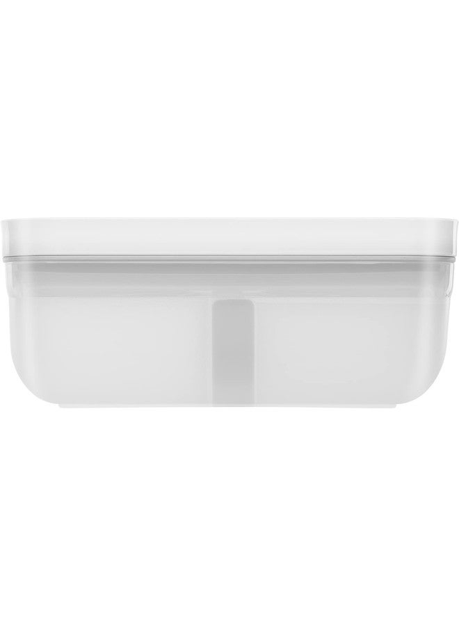 ZWILLING Fresh & Save Plastic Flat Lunch Box, Airtight Container, Meal Prep, BPA-Free, Grey, Semitransparent - Large - Image 2