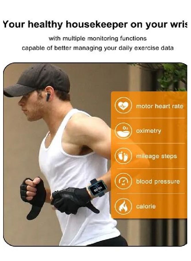 2 In 1 IP67 Waterproof Multi-Function Bluetooth Earbud Wireless Headphone And Smartwatch For iOS/Android Phones - Image 3