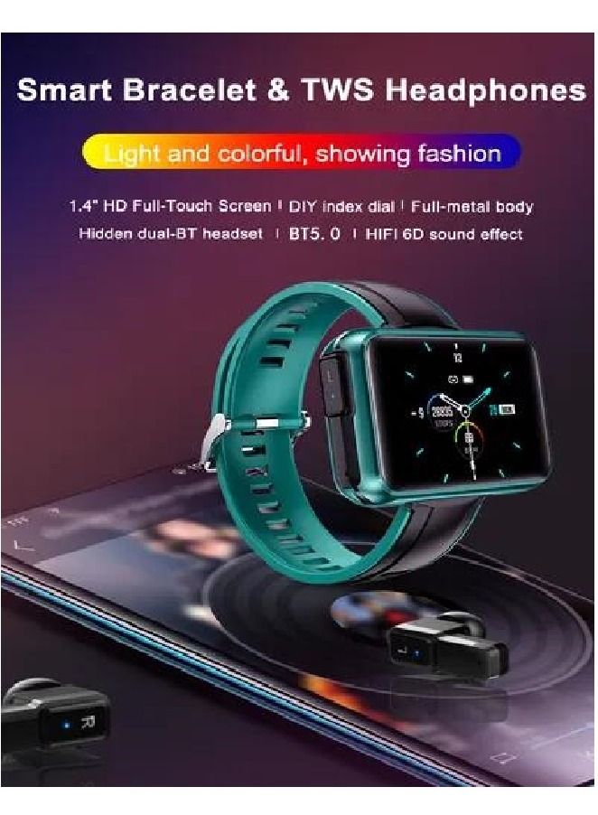2 In 1 IP67 Waterproof Multi-Function Bluetooth Earbud Wireless Headphone And Smartwatch For iOS/Android Phones - Image 4