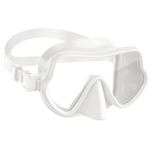 W WSTOO WSTOO Frameless Swim Goggles with Nose Cover for Adults Panoramic AntiGlare AntiFog Tempered Glass Lenses and Perfect Seal FoodGrade Silicone Skirt Suitable for Snorkelling and Diving - Image 1