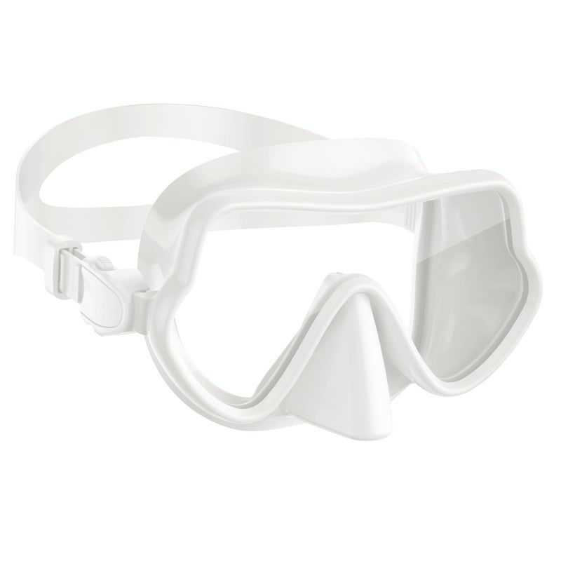 W WSTOO WSTOO Frameless Swim Goggles with Nose Cover for Adults Panoramic AntiGlare AntiFog Tempered Glass Lenses and Perfect Seal FoodGrade Silicone Skirt Suitable for Snorkelling and Diving - Image 2