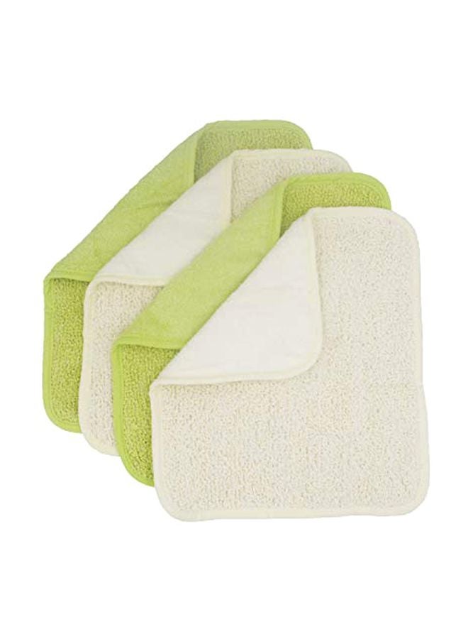 TTYBG Natural Organic Ramie and Rayon Made from Bamboo Dual Sided Washcloths Hand Towels Ultra Soft for Shower Bath Spa, Gentle for Body Face Sensitive Baby Skin, Pack of 4 - Image 1