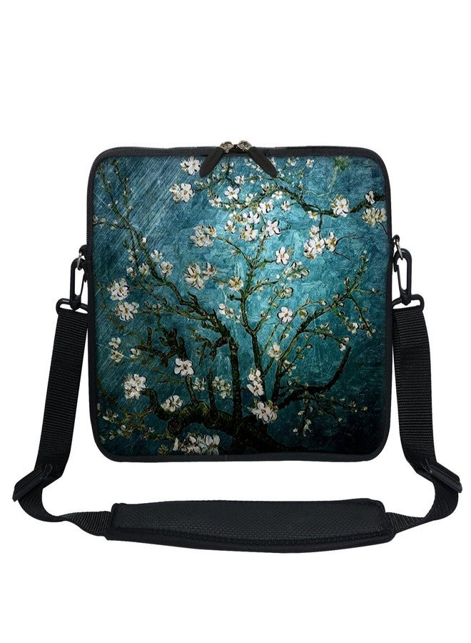Meffort Inc 13 13.3 Inch Neoprene Laptop Bag Carrying Sleeve with Hidden Handle and Adjustable Shoulder Strap - Vincent Van Gogh Almond Blossoming - Image 1