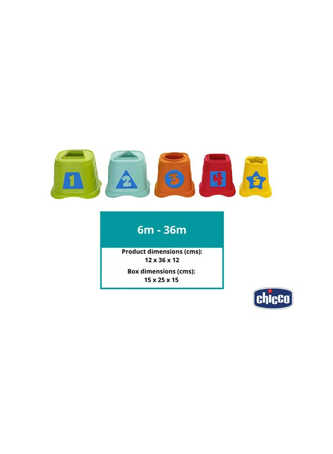 شيكو 2-In-1 Stackable Cups 6-36M