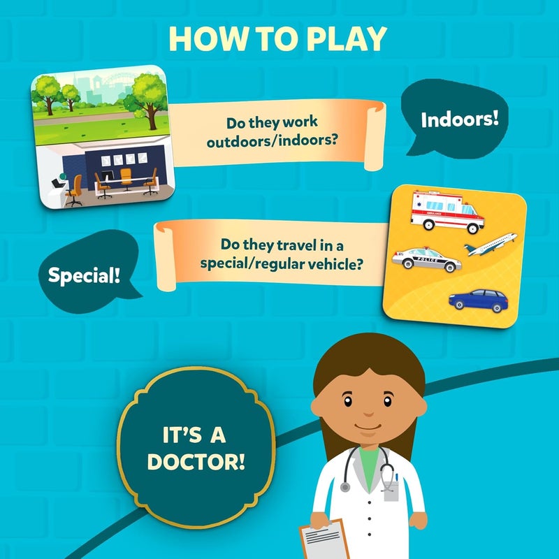 Skillmatics تخمين في 10 مساعدي المجتمع للأطفال، للبنات والأولاد، والعائلات التي تحب ألعاب الورق، ألعاب الطاولة والألعاب التعليمية، مناسبة للسفر، هدايا للأعمار 3، 4، 5، 6 - Image 4