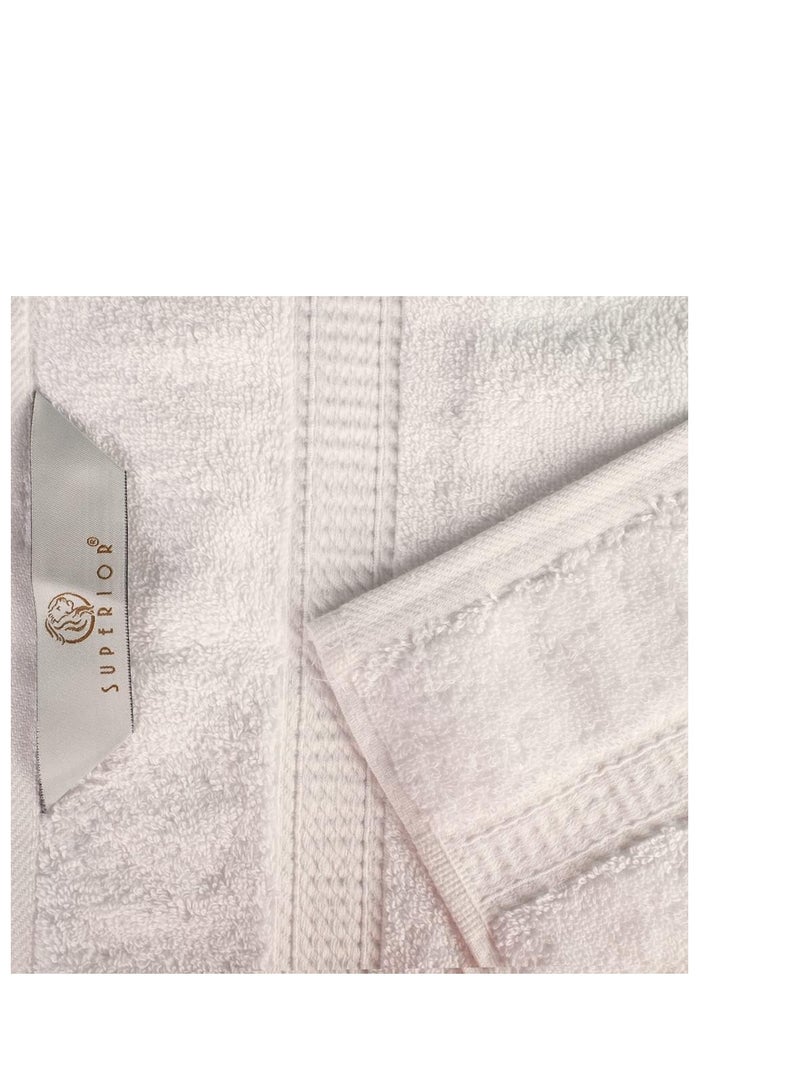 Superior Egyptian Cotton Pile Face Towel/Washcloth Set of 6, Ultra Soft Luxury Towels, Thick Plush Essentials, Absorbent Heavyweight, Guest Bath, Hotel, Spa, Home Bathroom, Shower Basics, Cream - Image 4