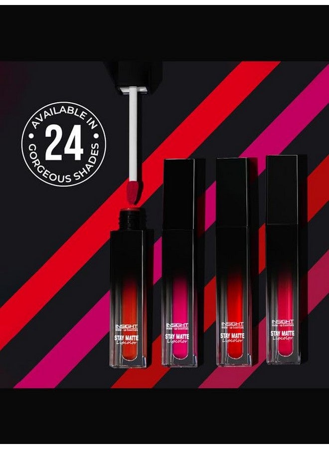 Insight Cosmetics Stay Matte Lipcolor |Ultra Matte Flawless Texture |Smudge Proof |Water Proof |Non Transferable |One Strock Application |Light Weight Formula, 3G(Lg50-01) (Pov:Me) - Image 4