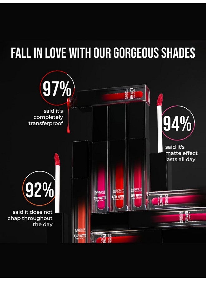 Insight Cosmetics Stay Matte Lipcolor |Ultra Matte Flawless Texture |Smudge Proof |Water Proof |Non Transferable |One Strock Application |Light Weight Formula, 3G(Lg50-01) (Pov:Me) - Image 2