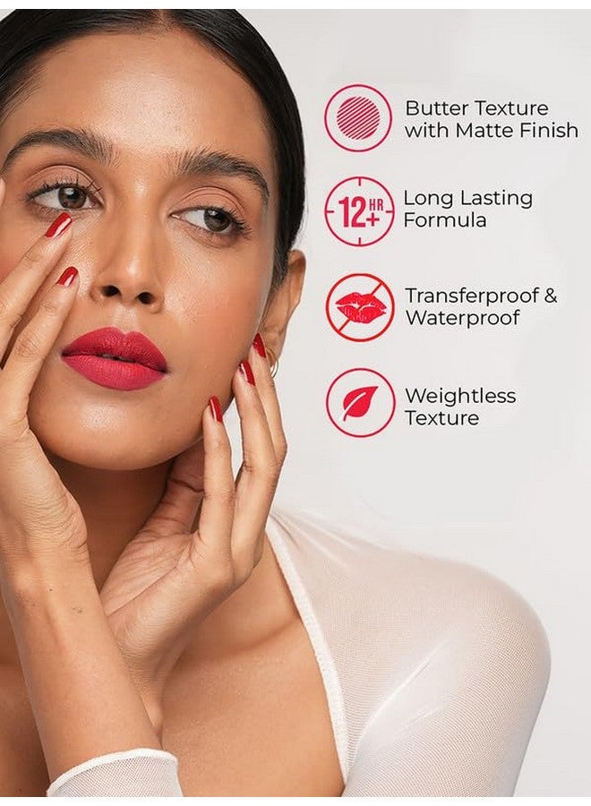 Insight Cosmetics Stay Matte Lipcolor |Ultra Matte Flawless Texture |Smudge Proof |Water Proof |Non Transferable |One Strock Application |Light Weight Formula, 3G(Lg50-01) (Pov:Me) - Image 3