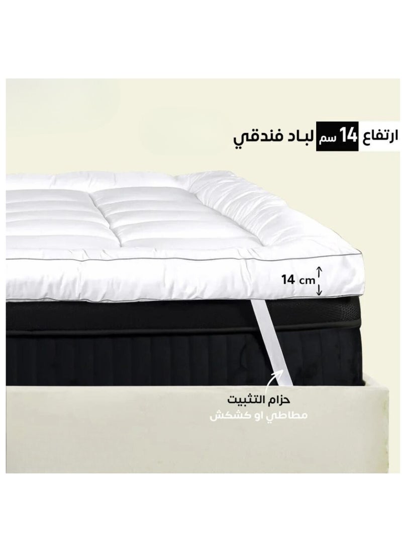 SleepLand Hotel Bed Sheet Silky Touch Single 100x200 Height 14cm - Image 1