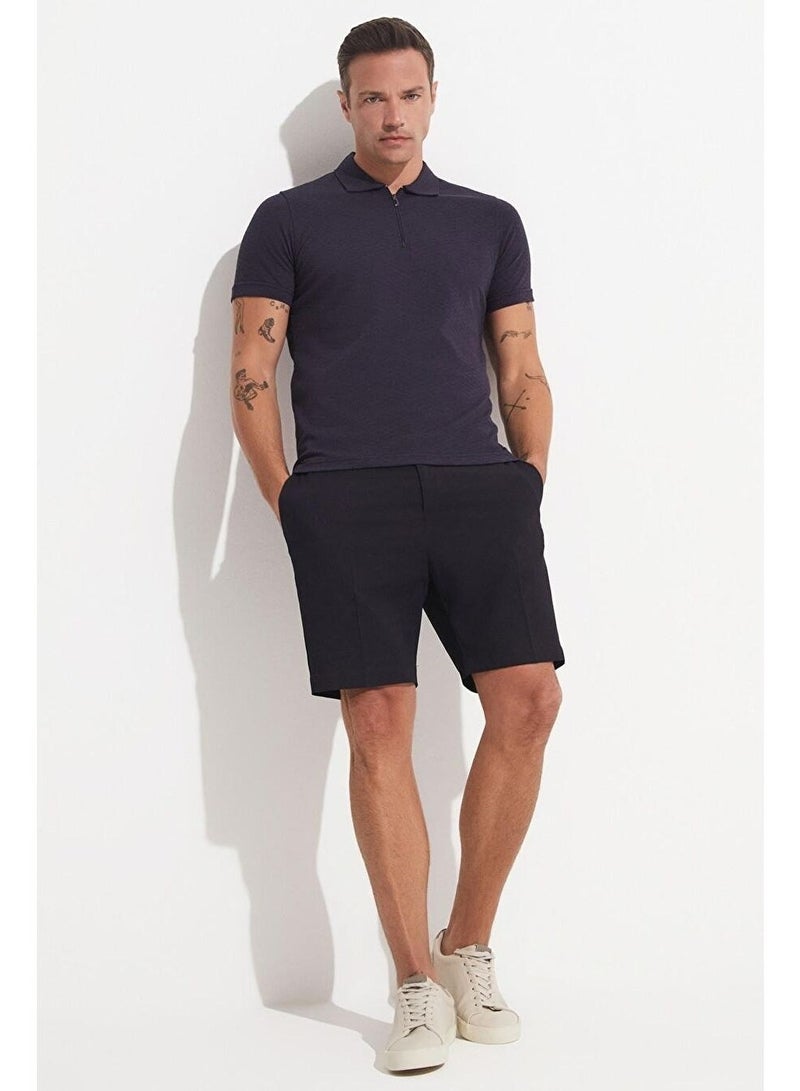 جون تيشيرت رجالي بقصة واسعة وياقة دائرية وجيب - Image 4