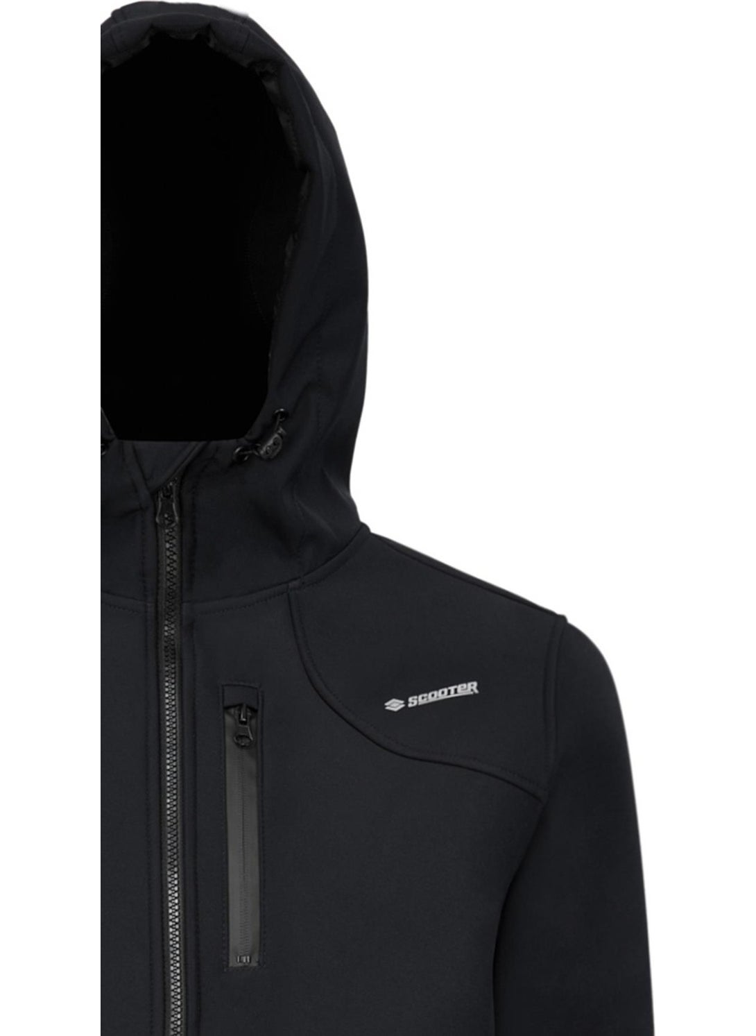 Scooter  Softshell Hooded Coat Black Men's Coat M1801TS  - Image 2