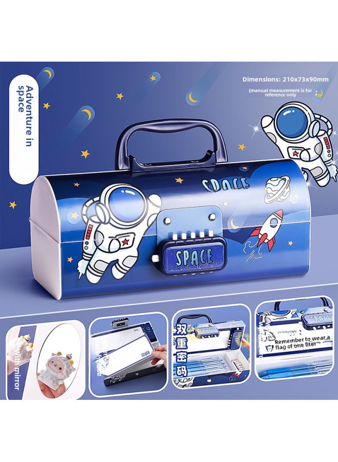 Kaba Bear Multifunctional Stationery Box Password Lock Boys Boys Pen Box High-tech Agency Pencil Box Toy Box For Primary School Students - Image 1
