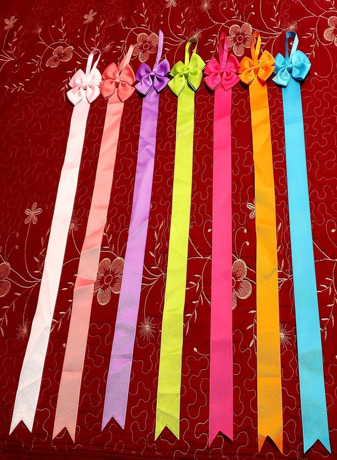 Elandy 12PCS Ribbon Hair Bow Holder Organizer Hair Accessories Storage Organizer Headband Hair Clips Display Hanger Hanging Tools for Women Girls(Color Random) - Image 5