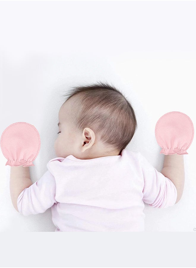 MARGOUN 3 Packs Newborn Baby Mittens Anti Scratch Baby Mittens No Scratch Mittens Baby Gloves for 0-6 Months Boys Girls Multicolour  - Image 4