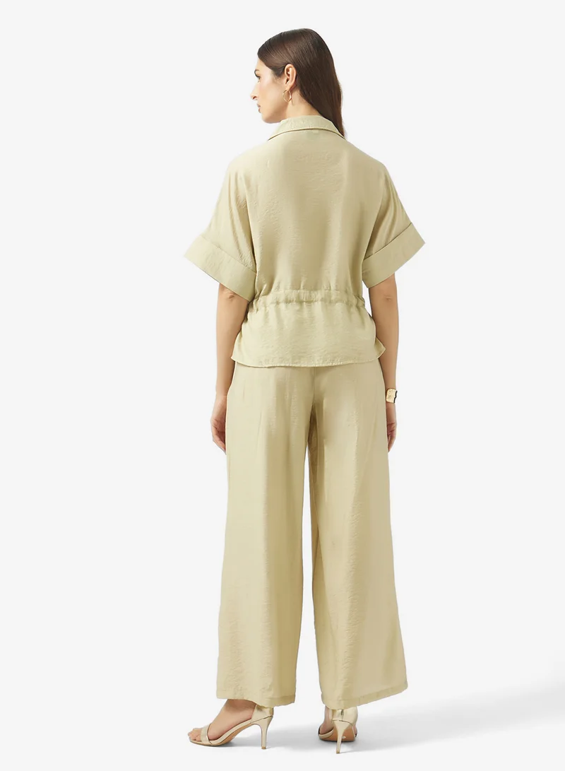 ايلا طقم بلوزة وبنطلون بسحاب