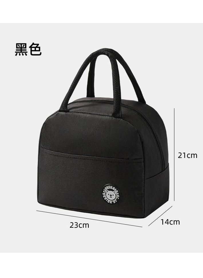 rayze Insulated Lunch Bag for Men and Women, Portable Multi-Layer Thermal Lunch Tote with Cutlery Pocket, Waterproof Oxford Fabric with Reinforced Handle - Perfect for Work, Picnics, and Travel - Image 3