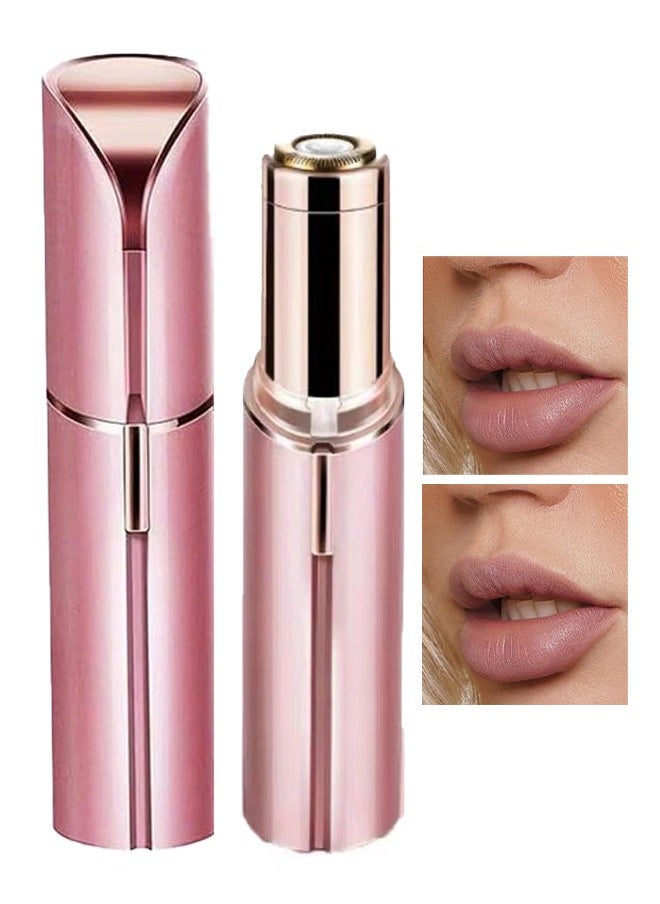Generic Facial Hair Remover for Women, Rechargeable Facial Hair Removal Device, Painless Facial Epilator, Eyebrow Lips Body Facial Hair Removal - Rose Gold  - Image 1