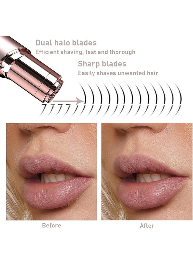 Generic Facial Hair Remover for Women, Rechargeable Facial Hair Removal Device, Painless Facial Epilator, Eyebrow Lips Body Facial Hair Removal - Rose Gold  - Image 4