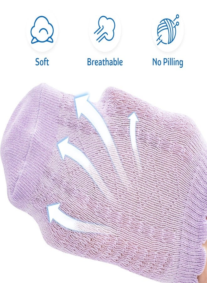 Looching 5 Pairs Baby Girls Boys Mesh Thin Cotton Socks Toddler Ruffle No Show Soft Low Cut Ankle Socks for Little Kids - Image 3