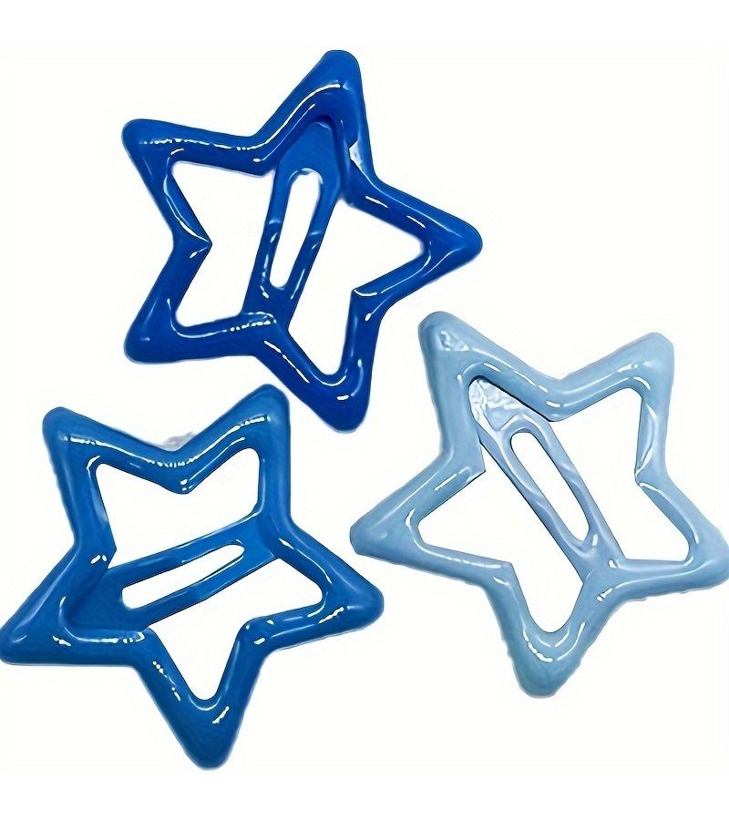 8pcs Multicolor Hollow Star Hairpin Set Bohemian Random Delivery for Women - Image 5