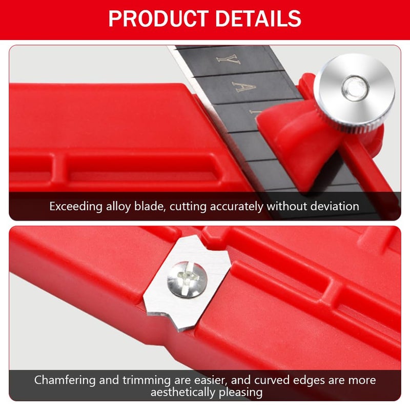 Serplex Wood Edge Trimmer with 10 Blades 45Degree VShaped Chamfer Cutter Edge Trimming Tool for Woodworking Hand Trimming Tool for Woodworking Projects Wood Cutting Tools - Image 5