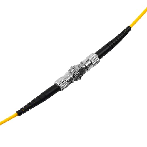 Duogalia 50 Pack ST Fiber Optical Couplers Adapter Cable Barrel Connector ST to ST Bulkhead Fiber Coupler Singlemode (Yellow) - Image 5