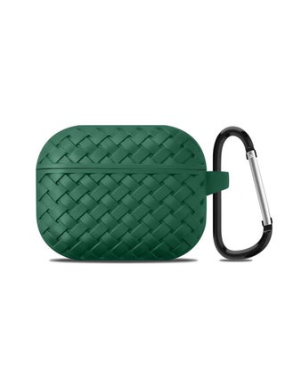AirPods Case Protective Liquid Silicone Woven Pattern Skin Cover Case Compatible with Apple AirPods 4 - Dark Green - pzsku/Z85830C0C1560F778FB62Z/45/_/1735836333/0062946f-e6e0-4e51-ba6a-63dd861de09d