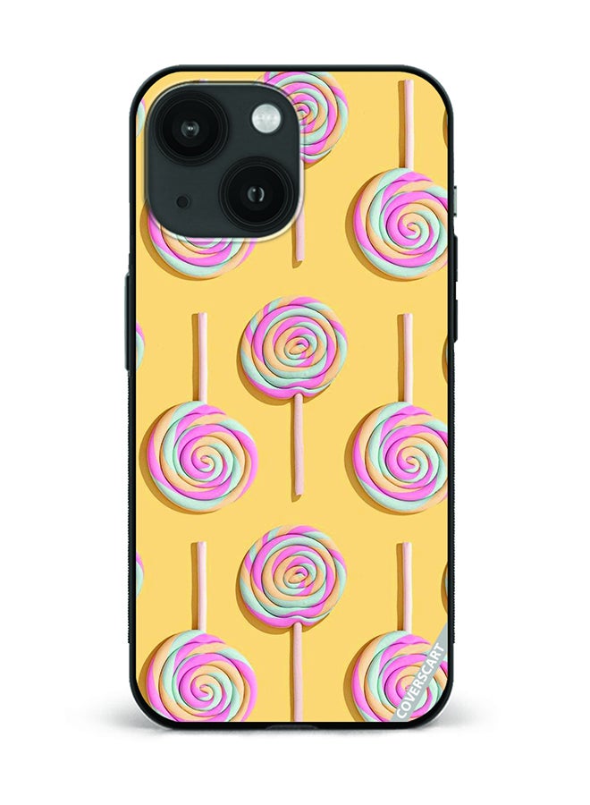 COVERSCART Protective Case Cover For Apple iPhone 14 Lollipop Design Multicolour