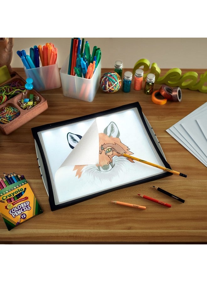 Crayola Light Up Tracing Pad with Night Mode and Colored Pencil Set, Gift, Ages 6, 7, 8, 9, 10 - Image 3
