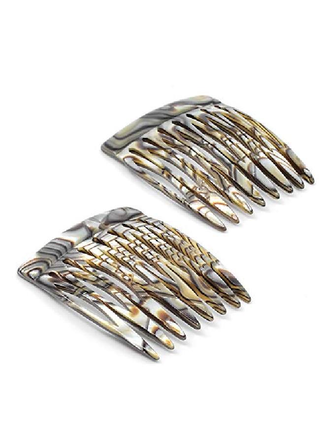 CAMILA Paris Cp2332/2 French Hair Side Combs Handmade Onyx Flexible Durable Small Decorative Hair Combs Strong Hold Ladies Hair Comb Clips No Slip Styling Hair Accessories For Women Made In France - Image 3