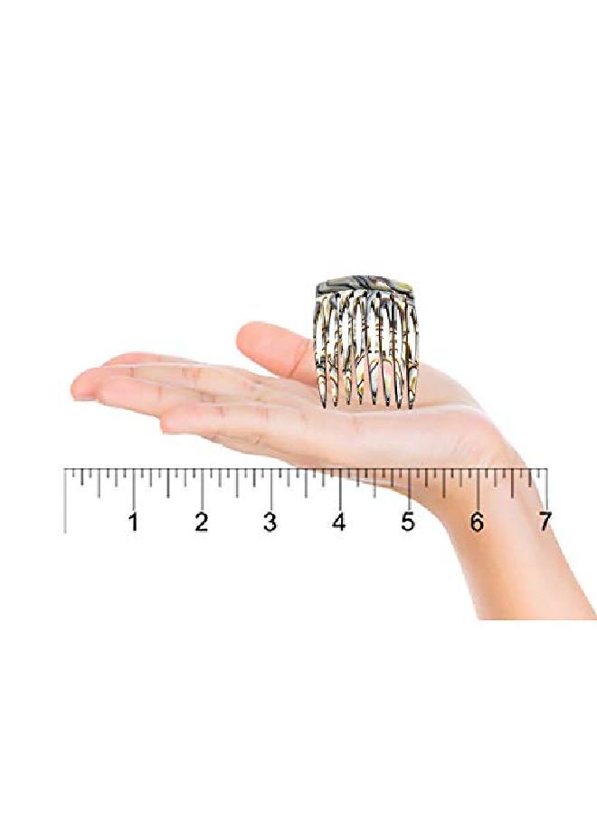 CAMILA Paris Cp2332/2 French Hair Side Combs Handmade Onyx Flexible Durable Small Decorative Hair Combs Strong Hold Ladies Hair Comb Clips No Slip Styling Hair Accessories For Women Made In France - Image 4