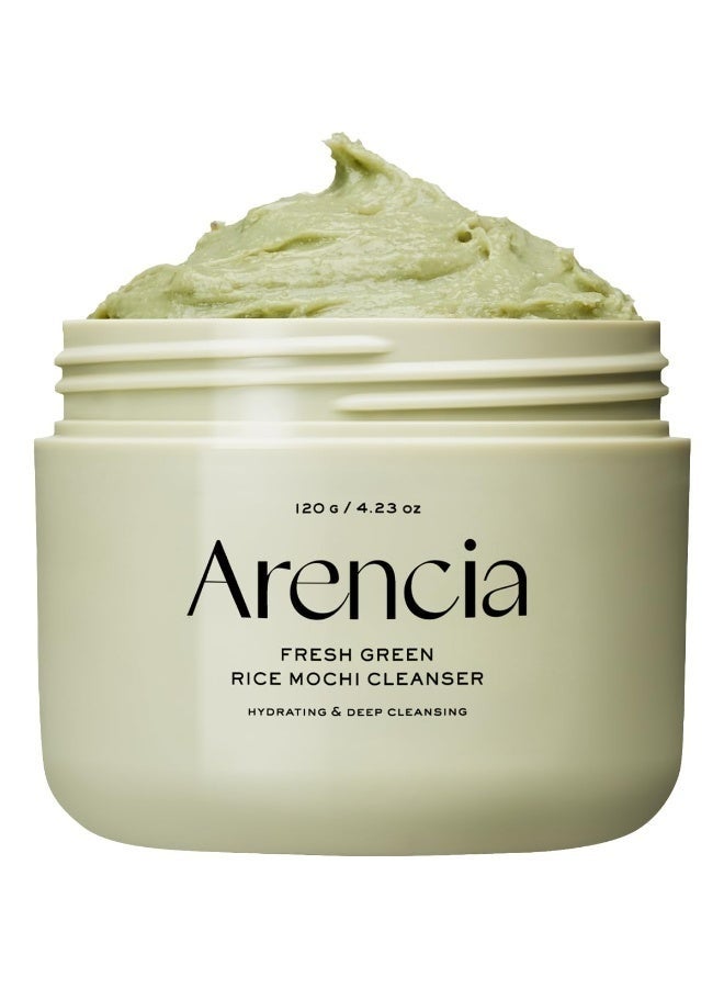 Arencia Fresh Green Rice Mochi Face Cleanser Face Wash Hydrating And Deep Cleansing 120 ml