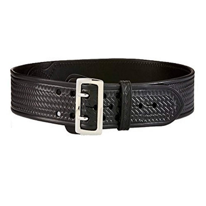 Aker Leather B03 Sam Browne Duty Belt, Half Leather-Lined, 2-1/4" Width, Basketweave, 34" - Image 4