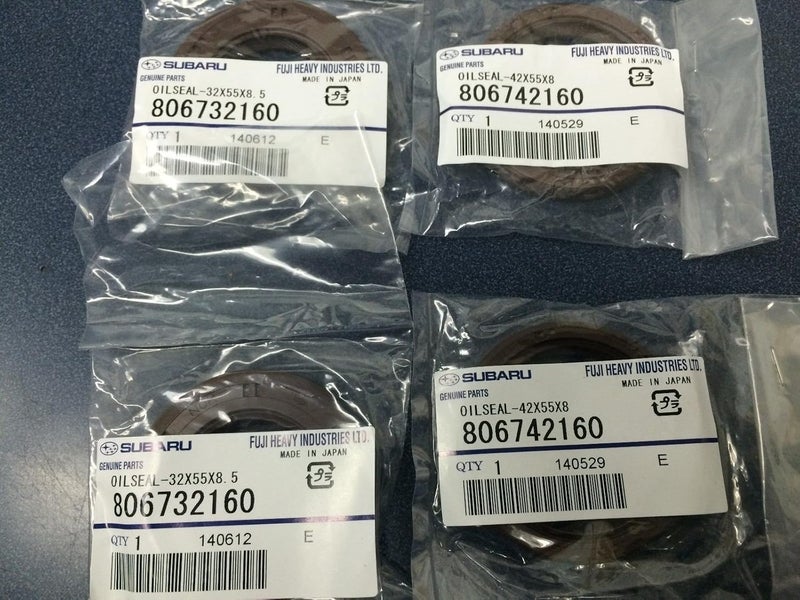 Turbo WRX, STi, Forester XT, Legacy GT, Outback XT Camshaft Seal Set - 806732160 x2, 806742160 x2 - Genuine OEM