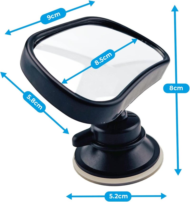 SIMPLY BSM01 Adjustable Baby/Child Safety Car Mirror, 43 x 80 mm, for Forward Facing Child Seat, Increase Visibility, Universal Easy To Fit & Remove - Image 3