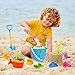 Airoads Beach Sand Toy Set for Kids 15PCS Sand Toys with Beach Bucket Watering Can Big Shovel Rake Sea Animal Molds Sand Castle Building Kit for Boys Girls Toddlers - Image 2