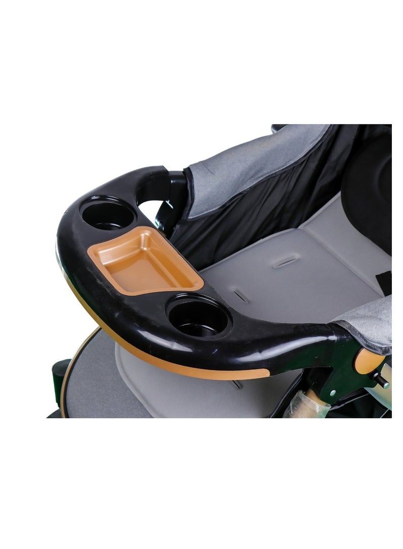 Baby Stroller for Kids Grey - 615 - Image 3