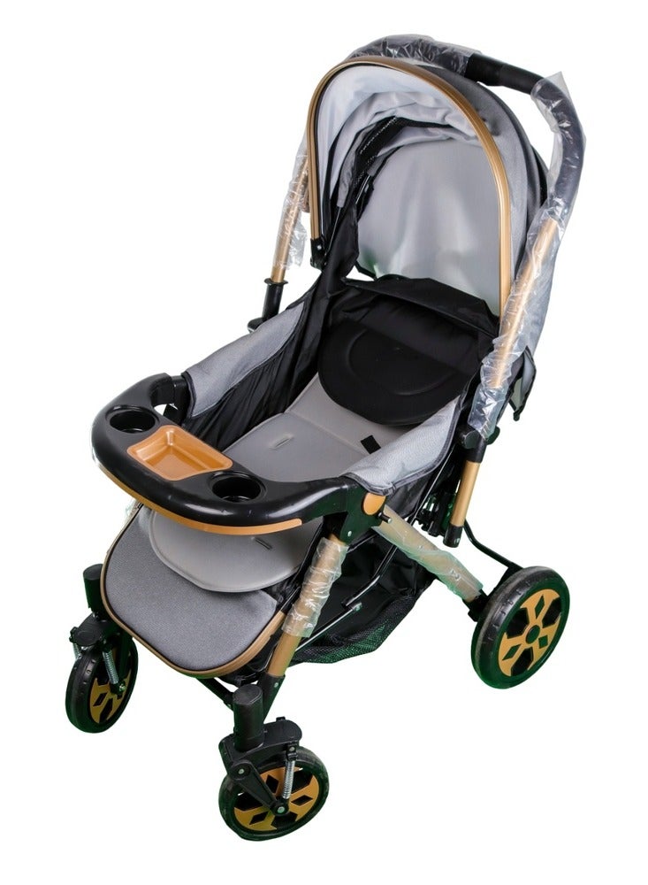 Baby Stroller for Kids Grey - 615 - Image 4