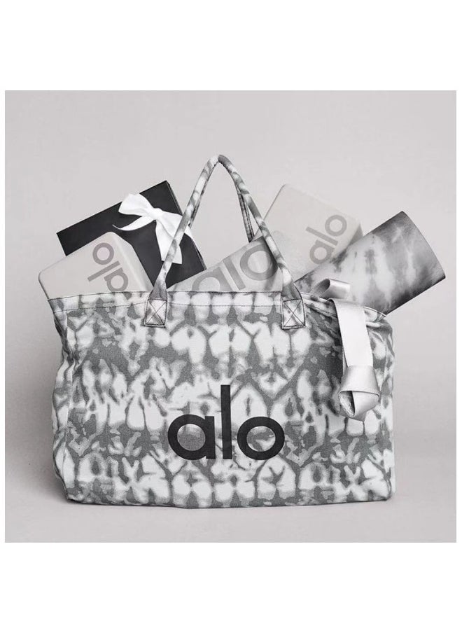 alo - alo yoga bag, sports fitness bag, shoulder bag, hand carry canvas bag, unisex large-capacity shopping eco-friendly bag - Image 1