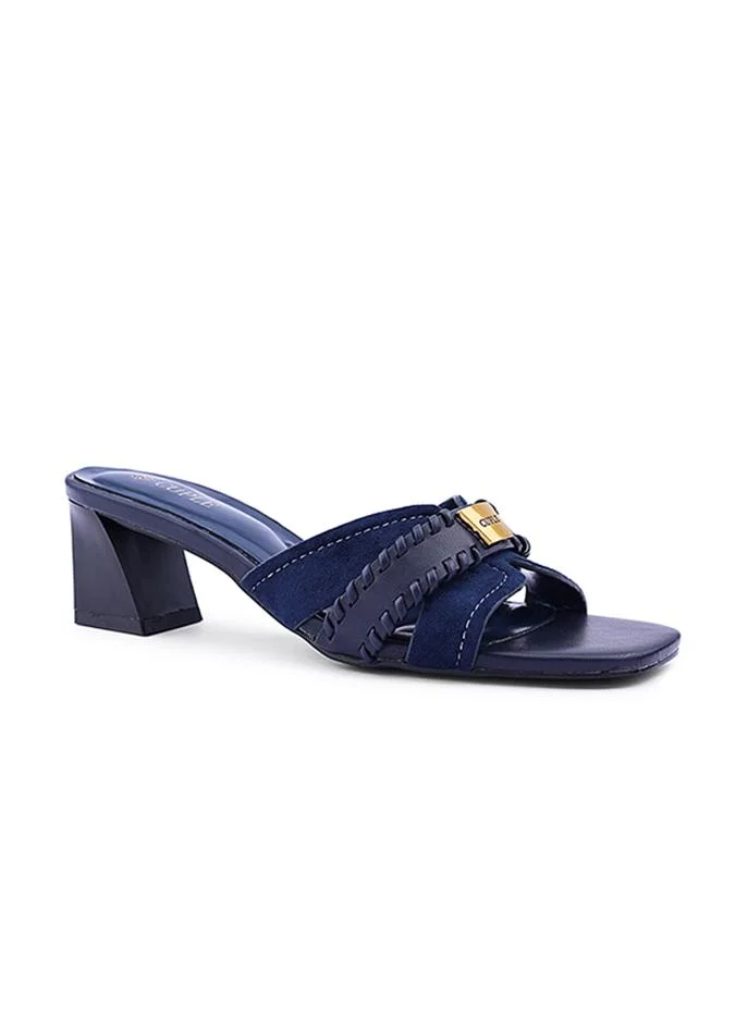 Elegant heel slippers designed for a chic look.