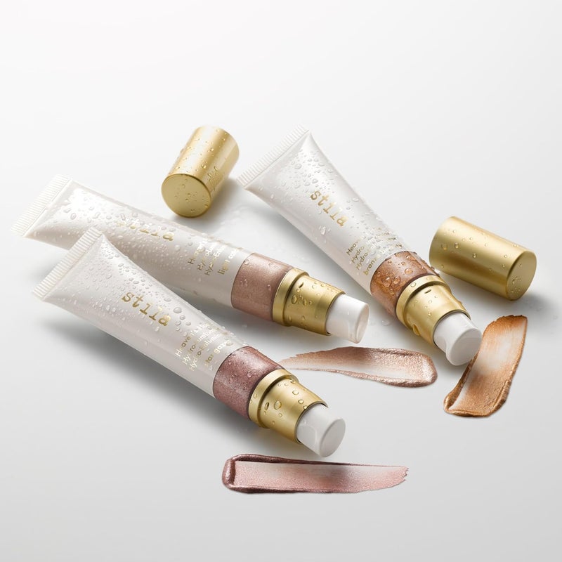 stila ستلا كوزمتيكس هيفنز هيو هايدرو لومي ناتور برونز بيوتي شير بيلدابل هايلايتر مع سكوالان مرطب وصبار ومضادات أكسدة لتوهج مشع من الداخل - Image 4