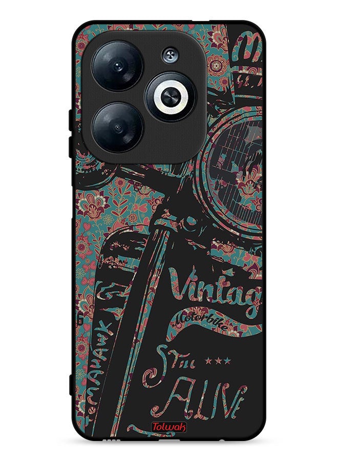 Tolwak Infinix Smart 8 4G Protective Case Cover Vintage Motorbike - Image 1