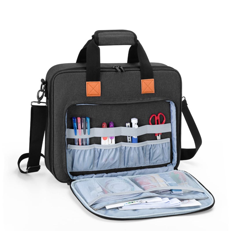 LUXJA Embroidery Project Bag, Embroidery Kits Storage Bag (Bag Only), Black - Image 2