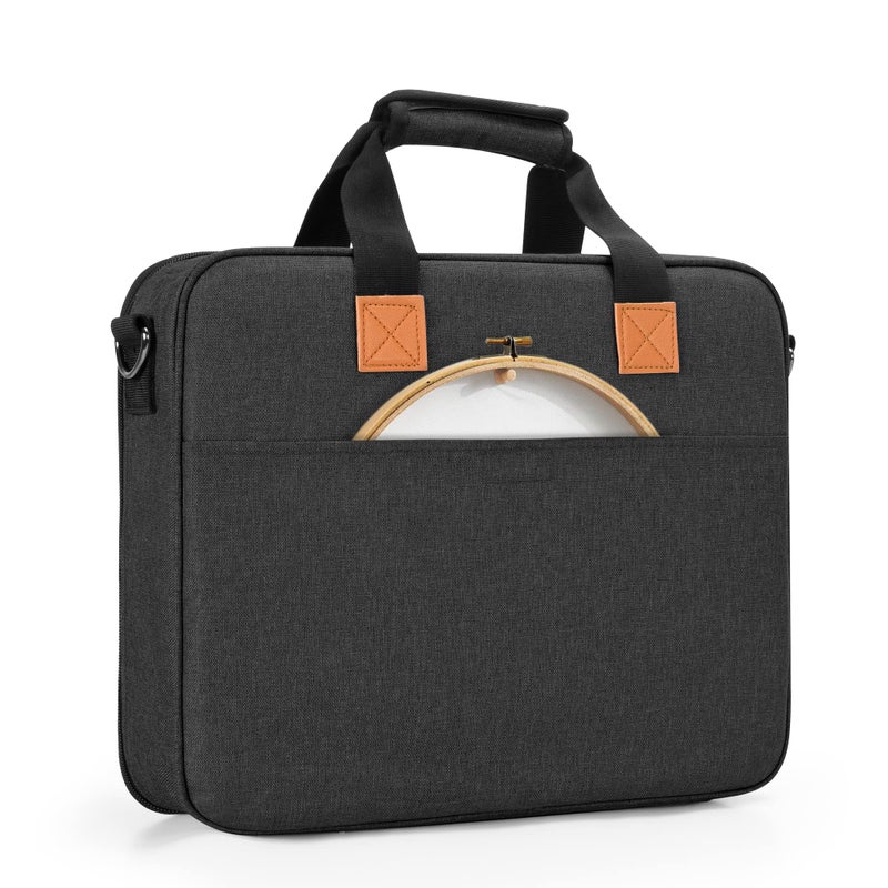 LUXJA Embroidery Project Bag, Embroidery Kits Storage Bag (Bag Only), Black - Image 4